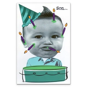 Funny BIRTHDAY Card by FOR SON, “Amazing” by American Greetings + Envelope - Picture 1 of 4
