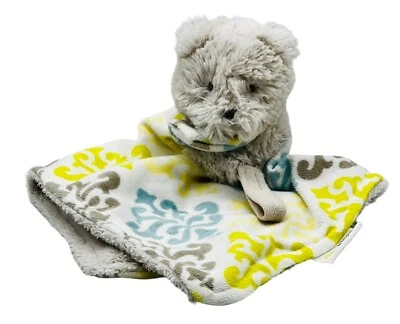 Blankets Beyond Bear Lovey Pacifier Holder Security Blanket Fleur de Lis 2013 - Image 1 of 4