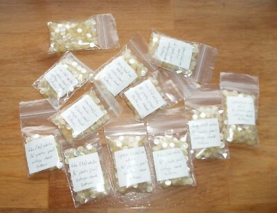 6 dozen (72) polyester, pearl-white buttons made in Japan 1/4"  - Image 1 of 4