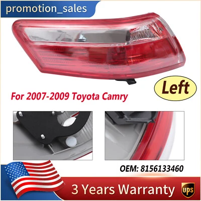 For 2007 2008 2009 Toyota Camry Outer Tail Light Brake Lamp Left Driver Side Foto 1 de 4