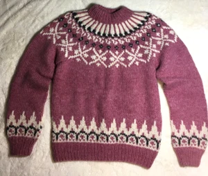 Vintage Wanderings Wool SZ Small Winter Christmas Grandma - Bild 1 von 3