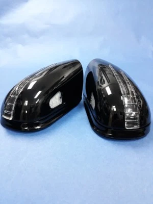 DOS CUBIERTAS DE ESPEJO RETROVISOR PUERTA LED NEGRO FLECHA PARA MERCEDES BENZ W215 CLASE CL 2003-2006 Foto 1 de 4
