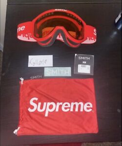 Supreme x Smith Rescue Ski/ Snowboard Goggles - Red FW15
