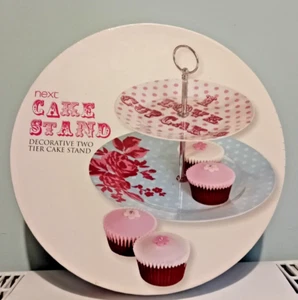 New Next Decorative Vintage Style Two Tier Cake Stand 728031 - Picture 1 of 8