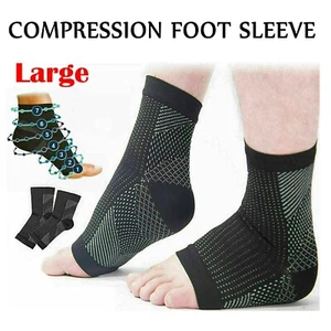 Foot Pain Relief Neuropathy Socks Nylon Compression Ankle Sleeves Running - Picture 1 of 24
