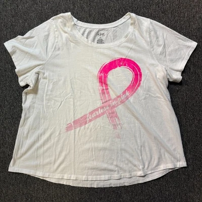 Camiseta Top Clásica City Streets Cáncer de Mama para Mujer - Talla 1XL Blanca Foto 1 de 4