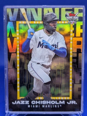 2023 Topps Jazz Chisholm Jr. Home Run Challenge Winners April Marlins #250/426 - Image 1 of 2