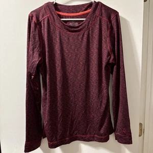 Flex Fit by Cuddl Duds Womens Size XL Red Long Sleeve Shirt - Picture 1 of 9