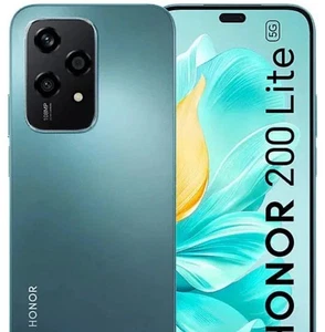 Honor 200 Lite 5G Mobile Phone 256GB In Cyan DUAL SIM UNLOCKED - NEW & SEALED - Picture 1 of 4