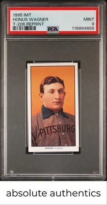 1995 Imt T-206 переиздание Honus Wagner T-206 переиздание PSA 9 - Изображение 1 из 2
