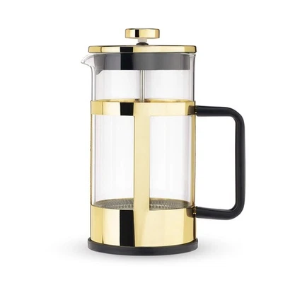 Cafetera prensa francesa de acero inoxidable Piper té de vidrio de borosilicato para suelto Foto 1 de 4