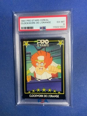 RARO CEREAL PRO STARS 1991 - RELOJ DE L’ORANGE - PSA 6 Foto 1 de 2