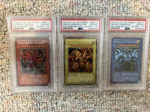 Sequentially Graded PSA 10 Set GBA Yugioh God Card Set!! RARE! - Picture 1 of 1