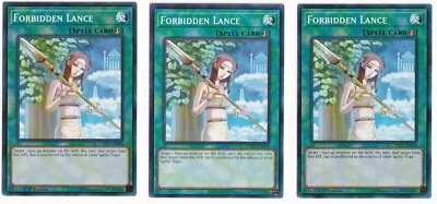 Yugioh - 3x Forbidden Lance Mixed Sets 1st Edition Common - Image 1 of 2