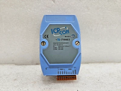 ICP DAS USA I-7188E2 ETHERNET TO SERIAL PORT CONVERTER WITHOUT DISPLAY 1 RS-232 - Image 1 of 4