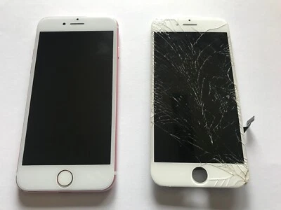iPhone 6 7 8 Cracked Glass Broken LCD Screen Repair Replacement Mail In Service - Image 1 of 4