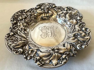 Cuenco Art Nouveau Gorham de plata de ley A259M - Imagen 1 de 10