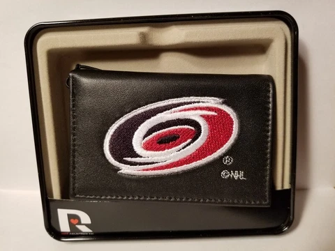 NHL Carolina Hurricanes Embroidered Tri-Fold / Wallet Cover