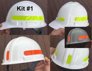 Reflektierende harte Mütze Aufkleber Kit #1 Band Oralite V98 Orafol prismatisch 7 Farben USA - Bild 1 von 5