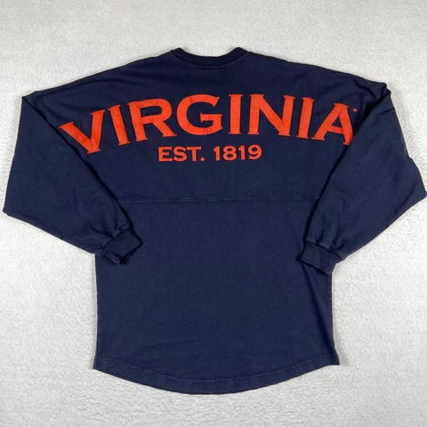 Virginia Cavaliers Shirt Womens Small Spirit Jersey UVA Wahoos Spell Out NCAA Cover