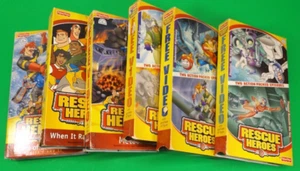 Rescue Heroes VHS Tapes Lot of 6 Vintage Fisher Price Children's Action Series - Picture 1 of 7