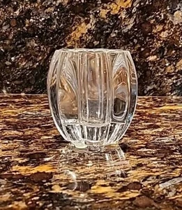 RCR Crystal Votive Tulip Votive Candle Holder 24% Lead Crystal Italy Heavy - Picture 1 of 4