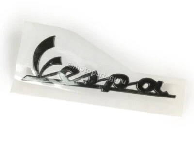 672060 RMS OEM VESPA insignia etiqueta frontal negra para 946 GT GTS GTV LX LXV S PX 150 Foto 1 de 4