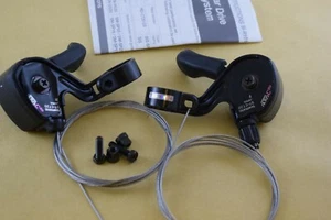 Shimano ALTUS thumb shifter set ST CT20 3x6 speeds vintage mtb black 1980s nos - Picture 1 of 7