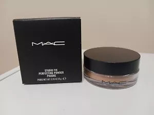 AUTHENTIC MAC Studio Fix Perfecting Powder DARK 0.28oz Full Size BNIB - Picture 1 of 7