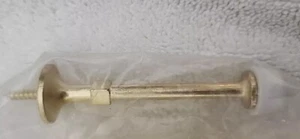Doorstop Stanley 57-1010 Rigid Solid Door Stop 3 Inch Bright Brass 2 Pcs New - Picture 1 of 4