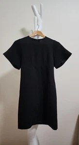 ELLERY Crepe A-line Panel Mini Dress in Black, Size 6 Luxury Feminine LBD - Picture 1 of 7
