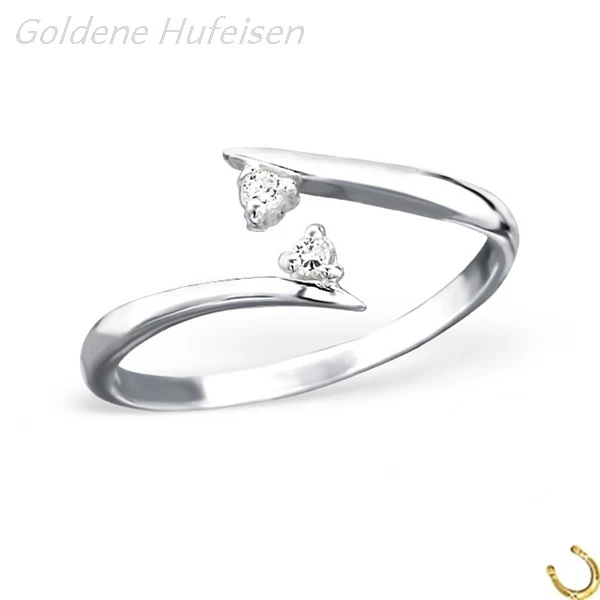  ZEHENRING Kristall 925 Sterling Silber Mädchen Damen Zehring Fuß-Ring 9684v - Bild 1 von 1