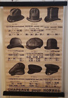 Mens Hats Canvas Print Chapeaux Pour Hommes Wall Decoration