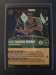 Lyle Tiberius Rourke Non-Foil - Super Rare - Disney Lorcana - Into the Inklands - Picture 1 of 1