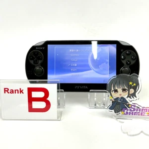 PS Vita PCH-1100 Crystal Black B Rank Console Only Sony PlayStation 1Day Ship 45 - Picture 1 of 19
