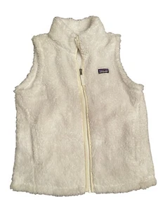 Patagonia Los Gatos Fleece High Pile Tan Vest Girls Size XL 14 Hiking Outdoors - Picture 1 of 6