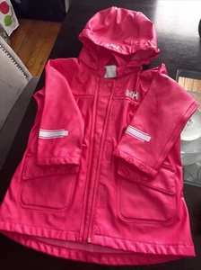 Helly Hansen rosa Regenjacke abnehmbare Kapuze Gr. 98/3 - Bild 1 von 8