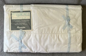 Vintage Wamsutta Full Flat Sheet Supercale Plus 81x96 200 TC USA Made White NEW - Picture 1 of 10