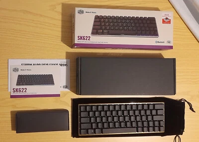 Tastiera meccanica computer Cooler Master SK622 RGB Bluetooth 60% Linear US nero - Immagine 1 di 4