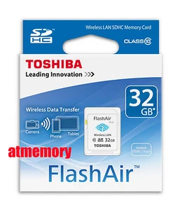 Genuine Toshiba 32GB 32G FlashAir SDHC SD Card Wifi Class 10 Wireless in Sydney - Picture 1 of 1