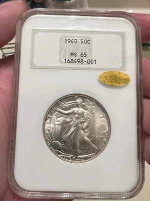 1940 MS65 Gold CAC NGC Fatty Holder Walker meio dólar! Way Undergraded - Imagem 1 de 4