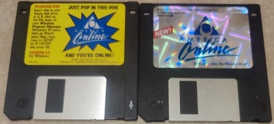 Vintage America Online AOL Free Demo Floppy Disk X2 Version 3.0 1996 Collectable - Image 1 of 2
