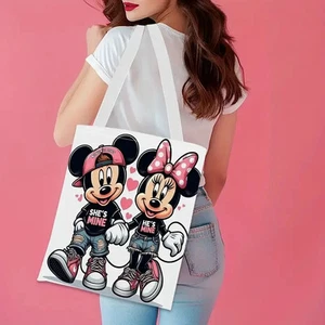 1 Stück Tragetasche Mickey & Minnie Mouse Damen Umhängetasche - süßes Design mit Herzen - Bild 1 von 4
