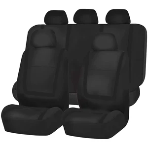 Full Set Car Seat Cover Fabric Universal Polyester Breathable Washable Suitable - Picture 1 of 19