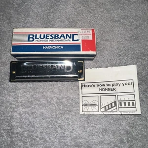 BLUESBAND HOHNER INTERNATIONAL "C" HARMONICA w/ CASE (h56) - Picture 1 of 7