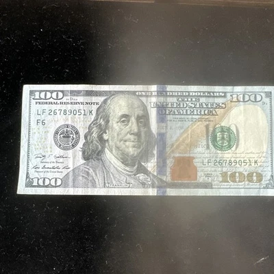 $100 USD Benjamin Franklin Banknote 2009  Circulated. United States Currency  - Image 1 of 4