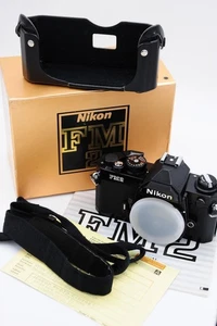 Nikon FM2n Pro grade manual black SLR camera. MINT- boxed cond. +strap+man+case - Picture 1 of 14