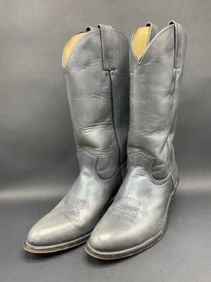 Botas occidentales vintage de cuero gris Frye 2344 Pull On EE. UU. para hombre 11D Foto 1 de 4