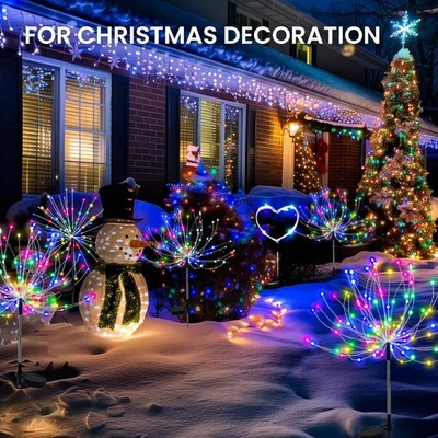 Christmas Fairy Lights Solar Outdoor String Waterproof Xmas Tree Home Decor - Image 1 of 4