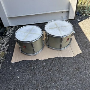 Free P&P. Set of 12” 13” Premier Royale Toms. Grey Finish. Tom Drum for Kit - Picture 1 of 15